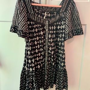 Free people mini tunic dress. Size M